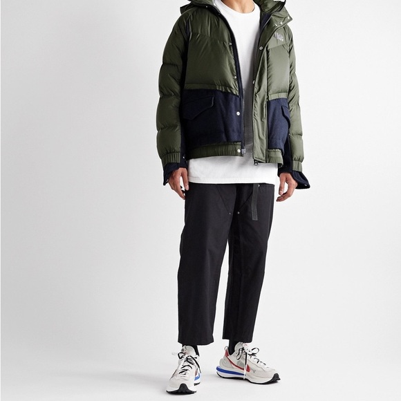 Nike - Sacai NRG Logo-Print Quilted Nylon and Wool-Blend Down Hooded Parka